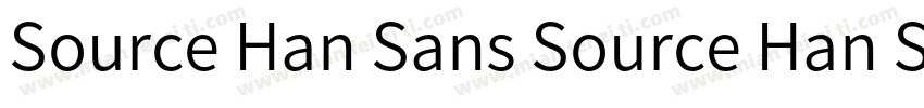 Source Han Sans Source Han Sans字体转换